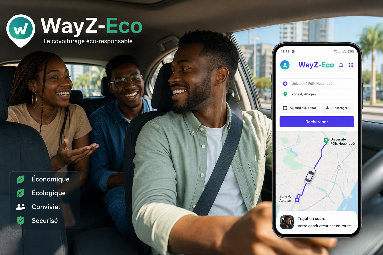 Connexion conducteur WayZ-Eco